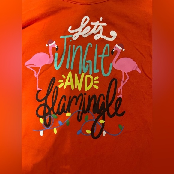 Let’s‎ Jingle and Flamingle shirt size small Christmas’s shirt - Picture 2 of 3